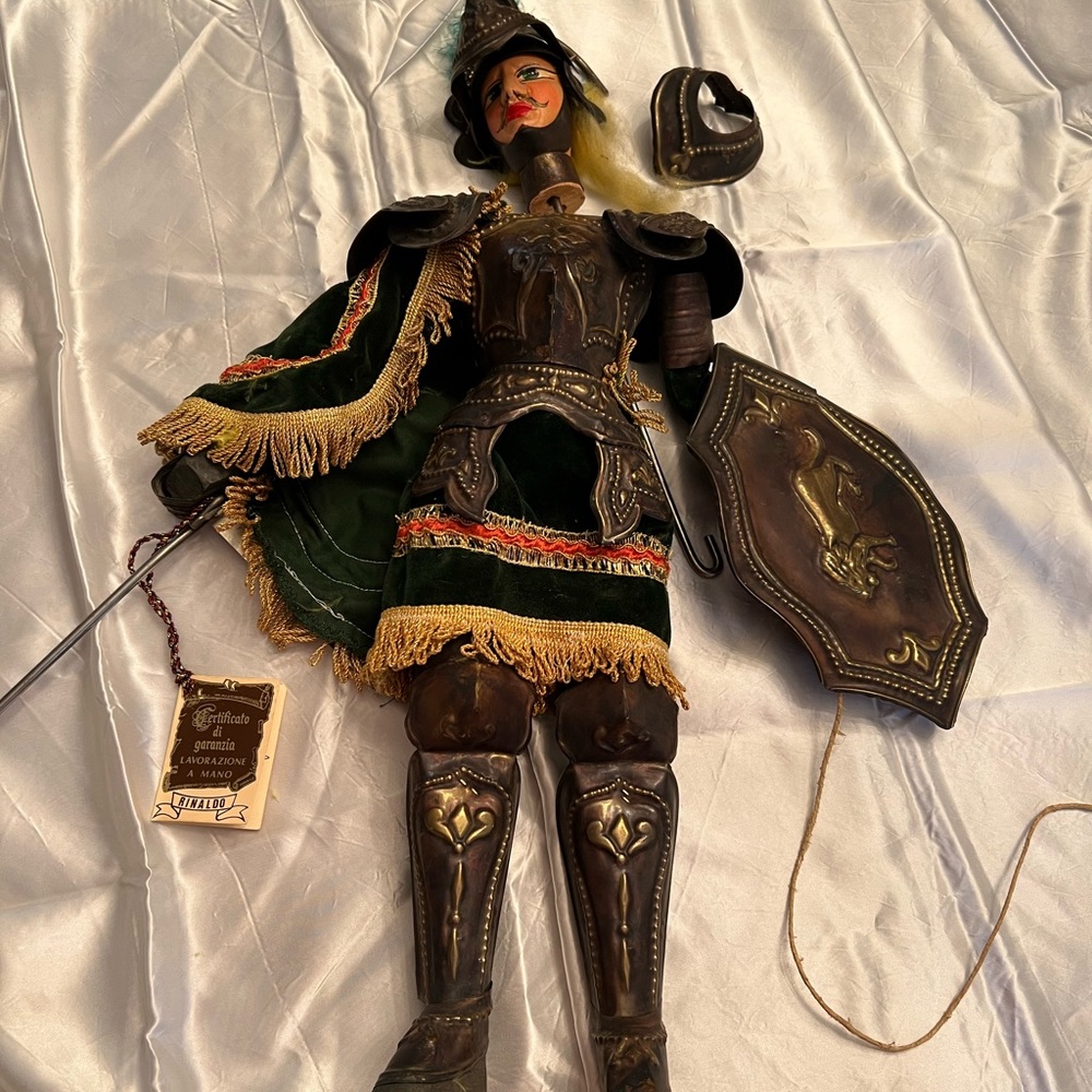 RINALDO The Famous Italian Warrior Puppet—Original